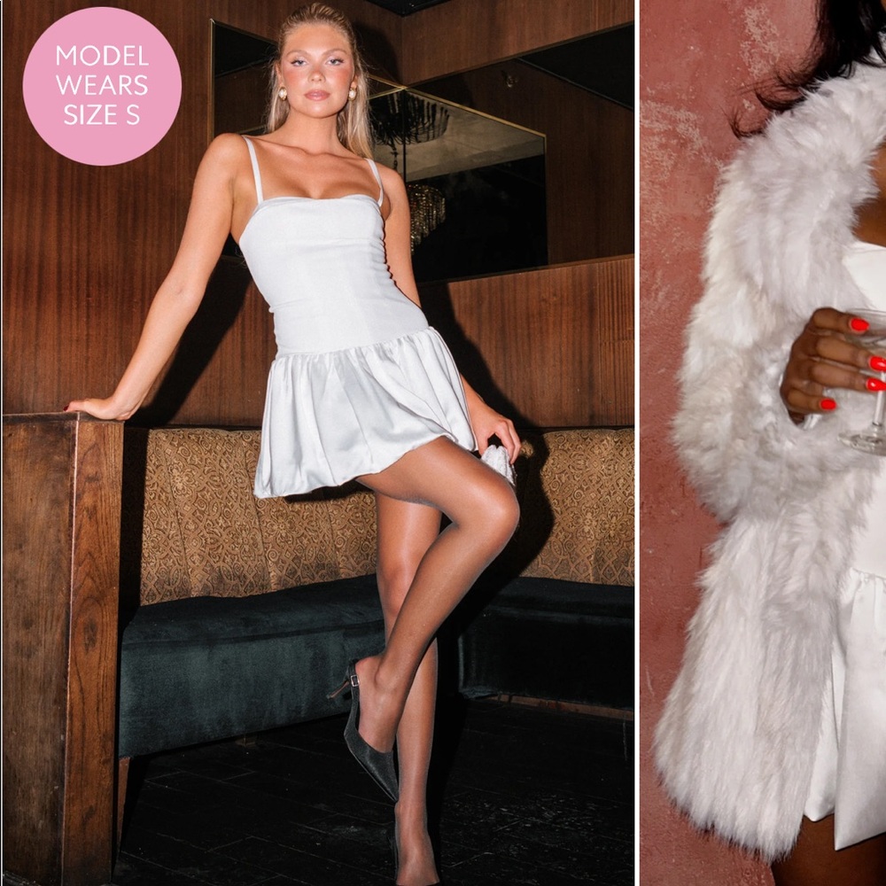 Tiffany Skort Dress Satin Bustier Mini Bridal Bachelorette